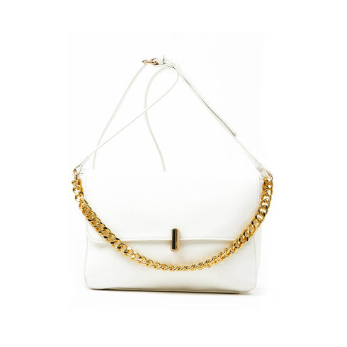 Verde Γυναικεία Τσάντα Χιαστί 16-7346 Λευκό